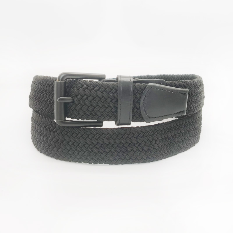 black polyester elastic belt