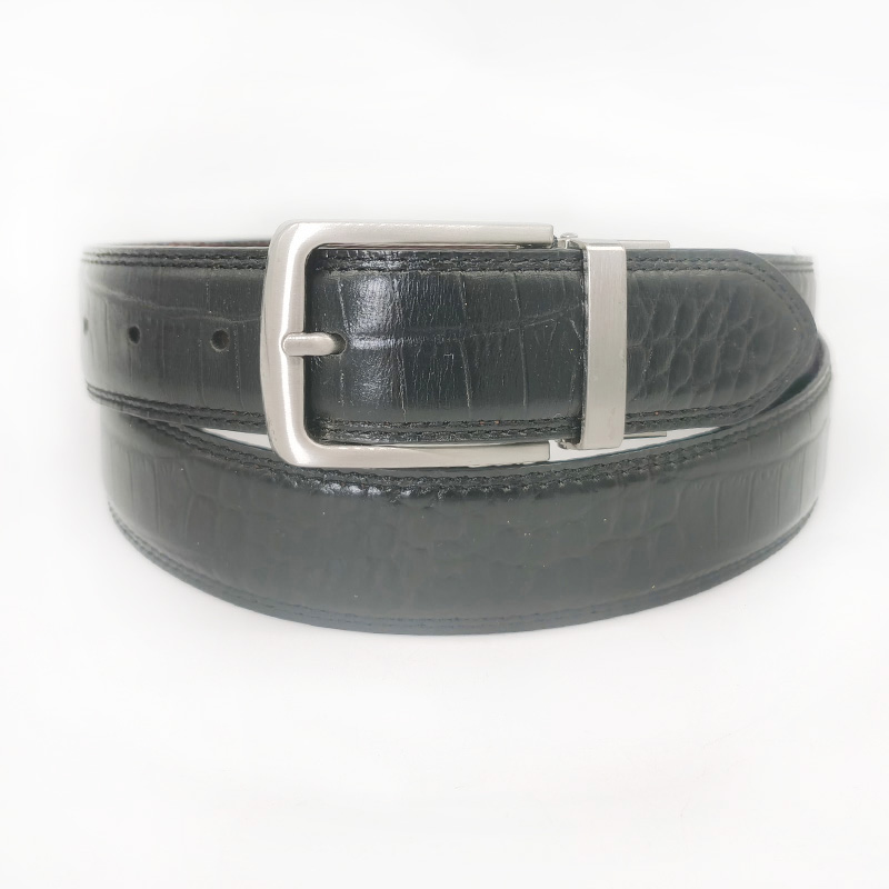 double sides full grain leather reversible belts