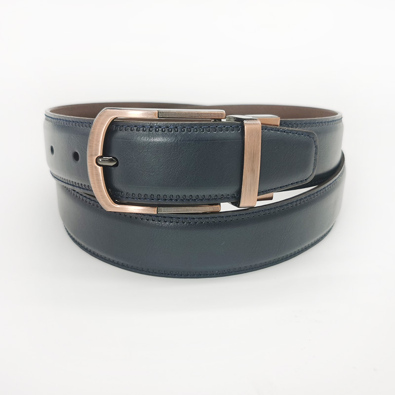 pin reversible buckle split leather belts