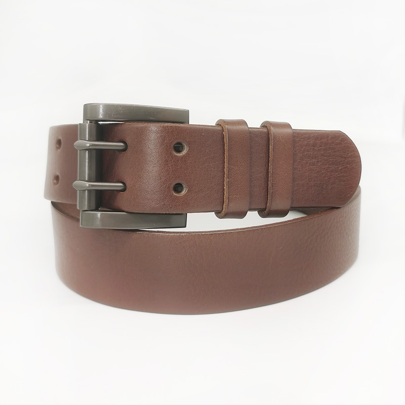 smooth genuine leather men jeans belt