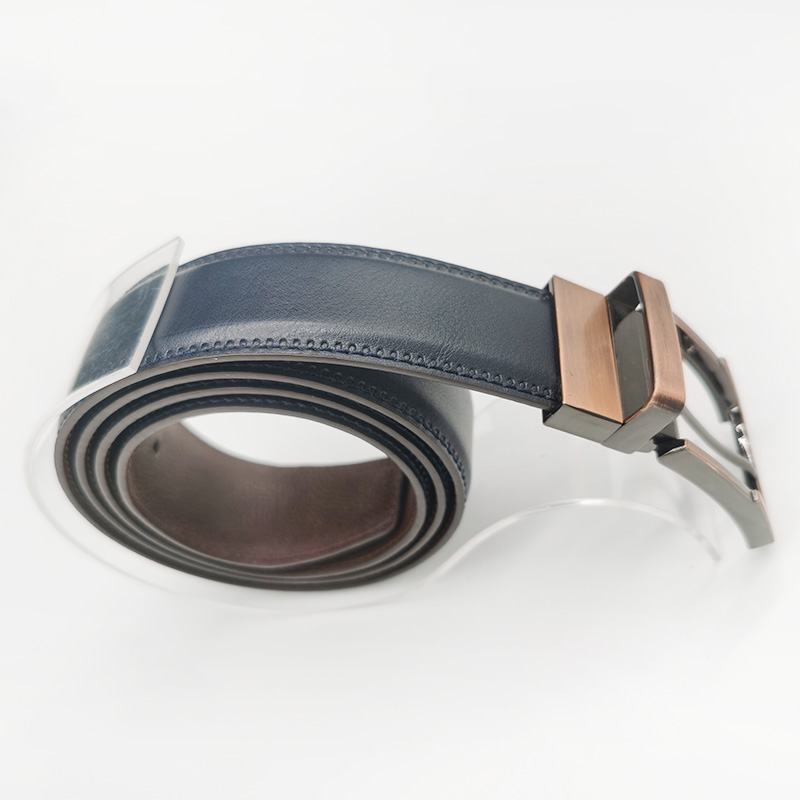 pin reversible buckle split leather belts