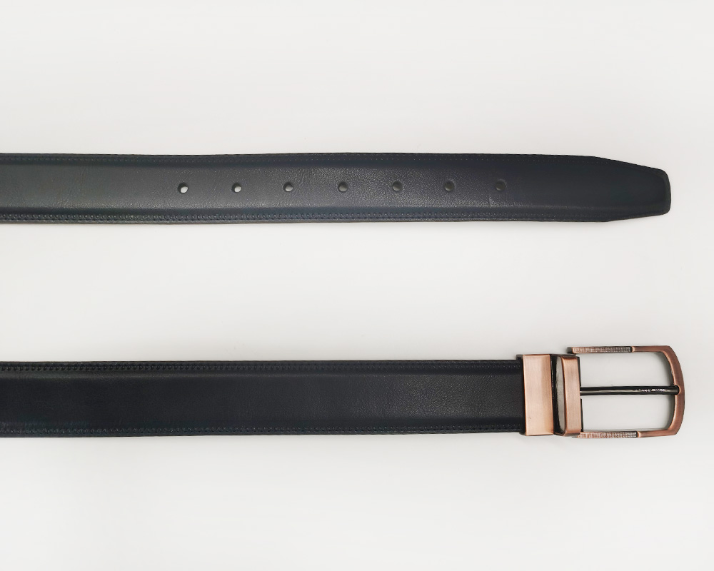 pin reversible buckle split leather belts