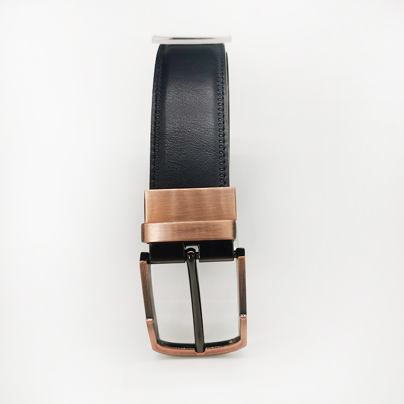 pin reversible buckle split leather belts