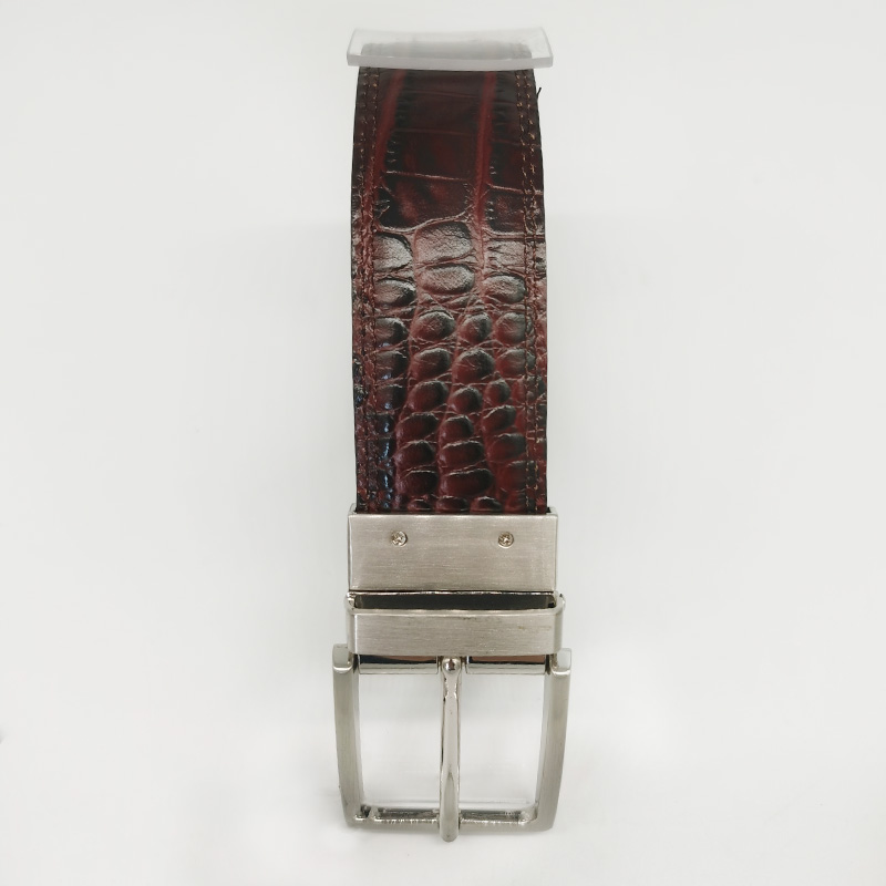 double sides full grain leather reversible belts