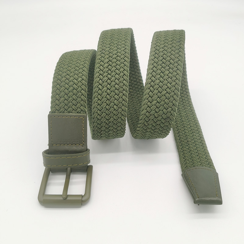 olive elastic belts