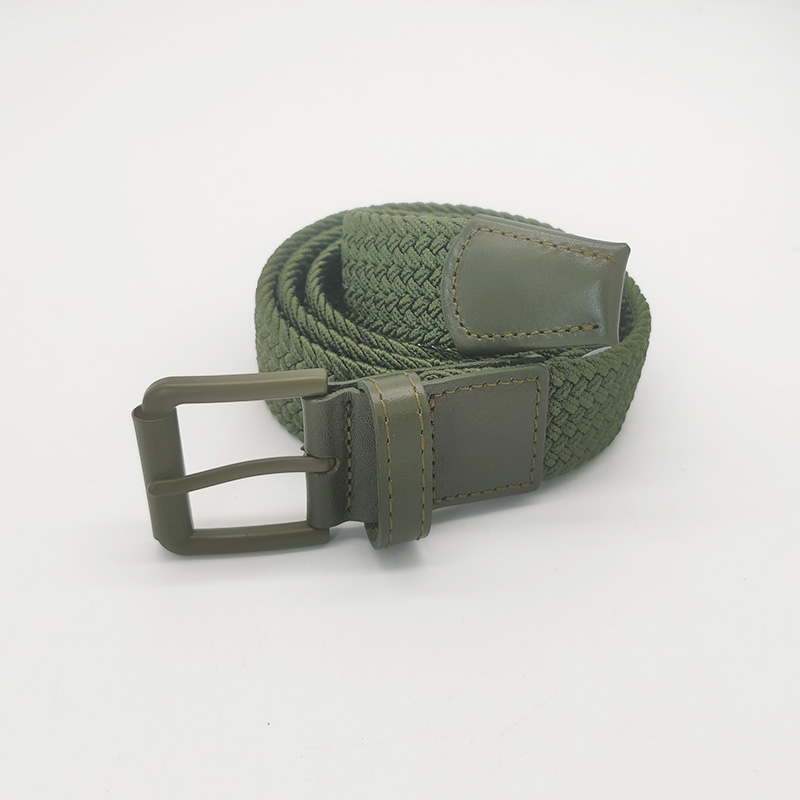 olive elastic belts