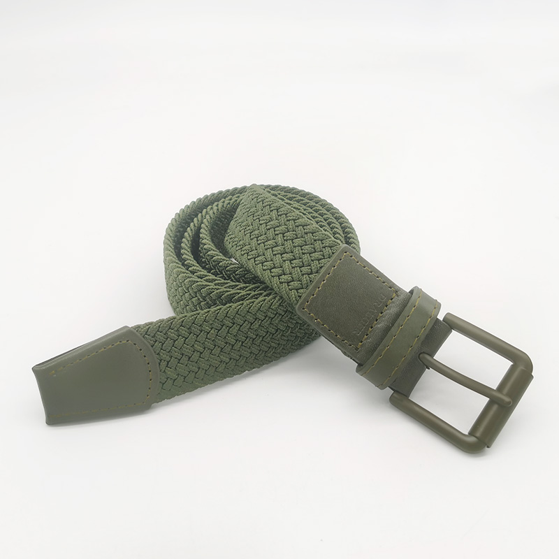 olive elastic belts