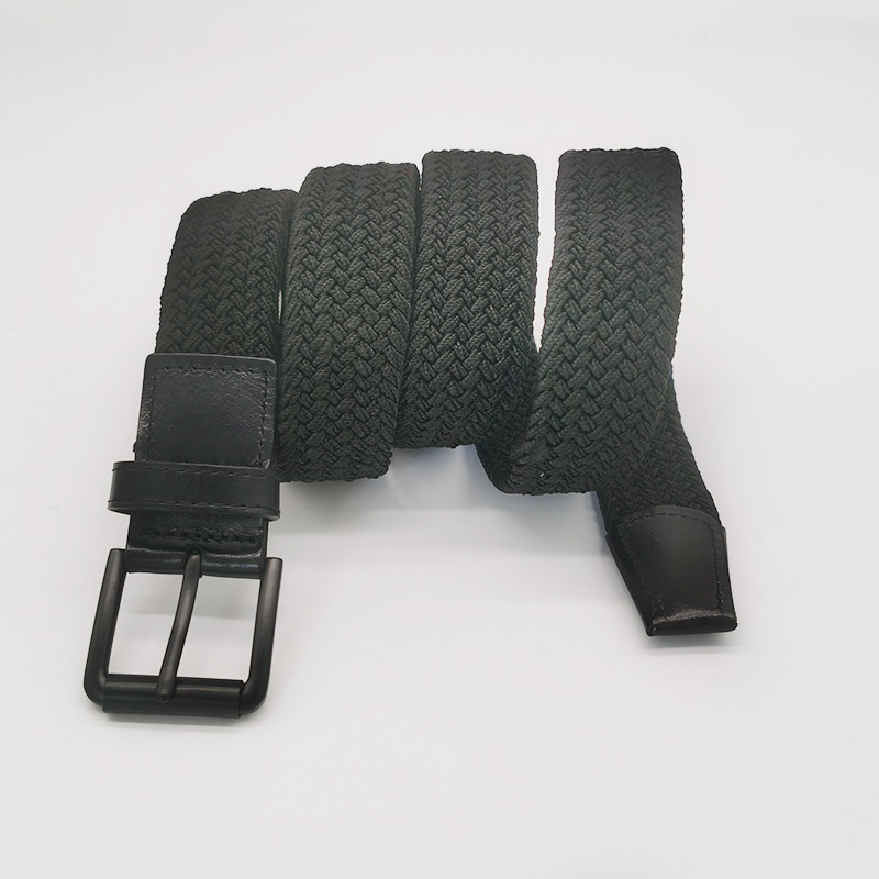 black polyester elastic belt