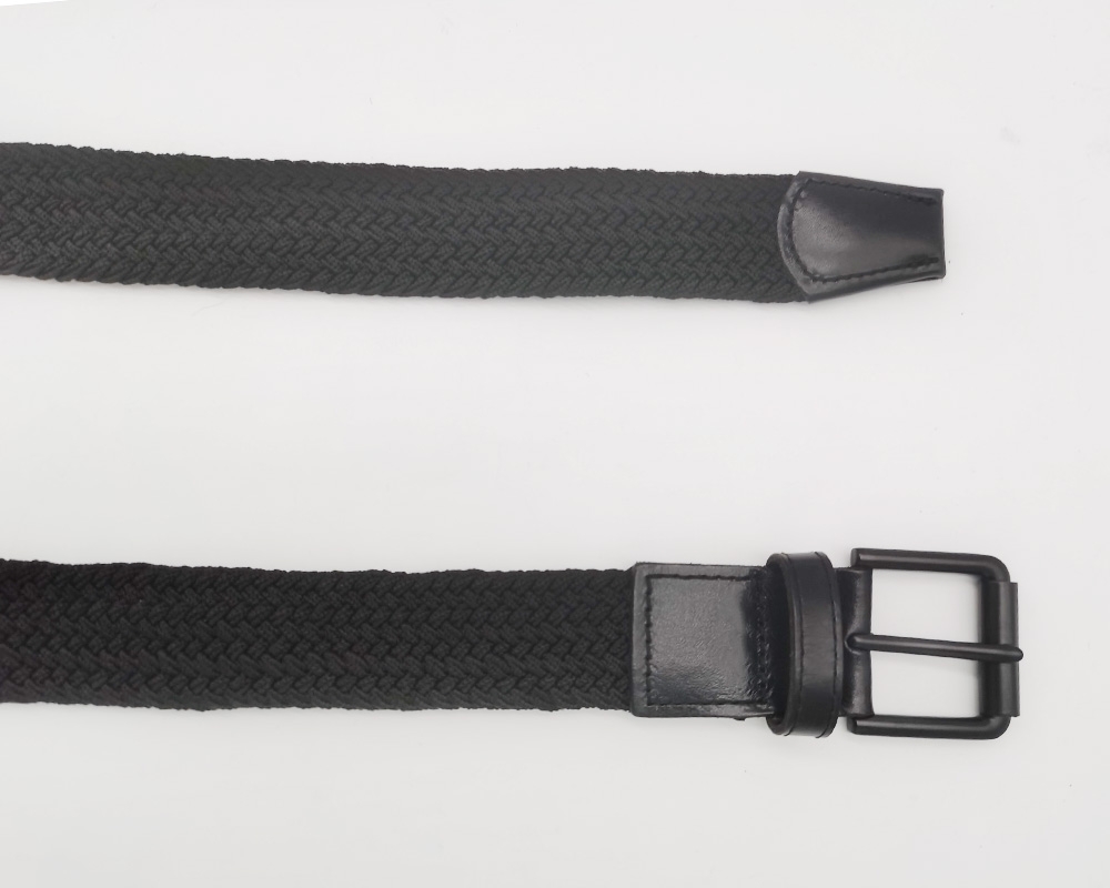 black polyester elastic belt