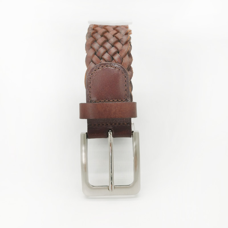 full grain leather braided belts