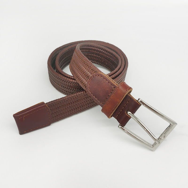 germany bonded leather braided belts