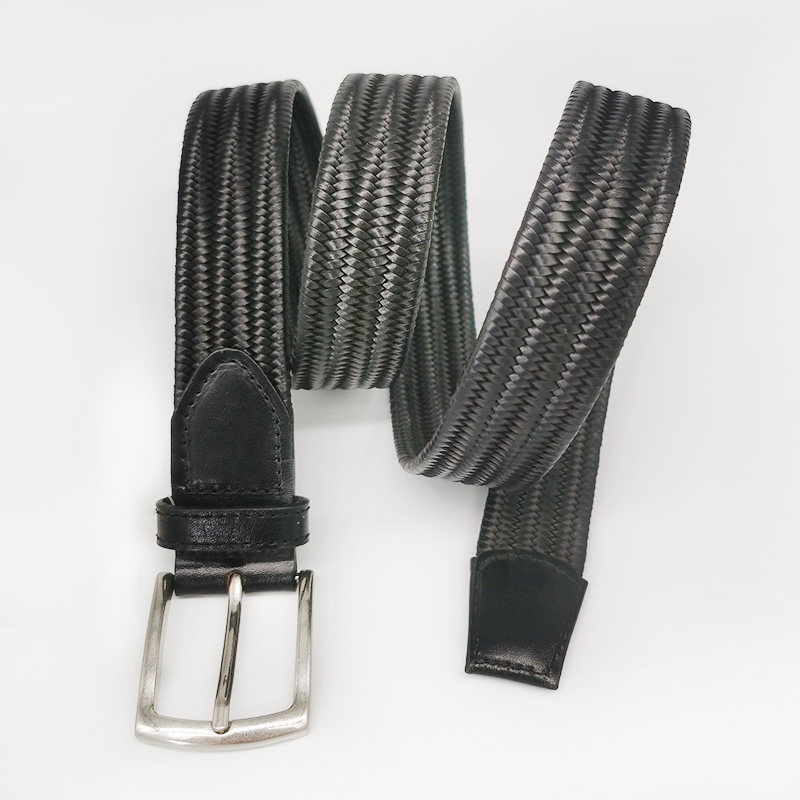 bonded leather braided belts HCMB2002