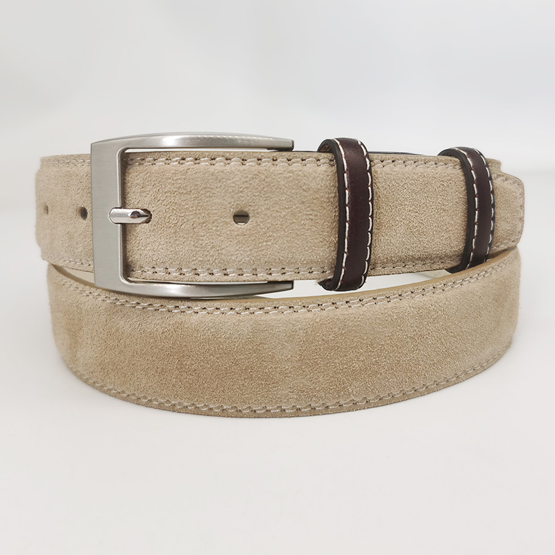 beige suede leather belts