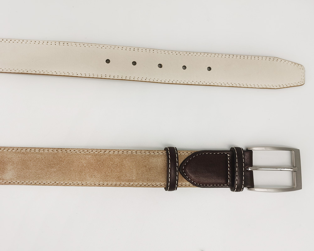 beige suede leather belts