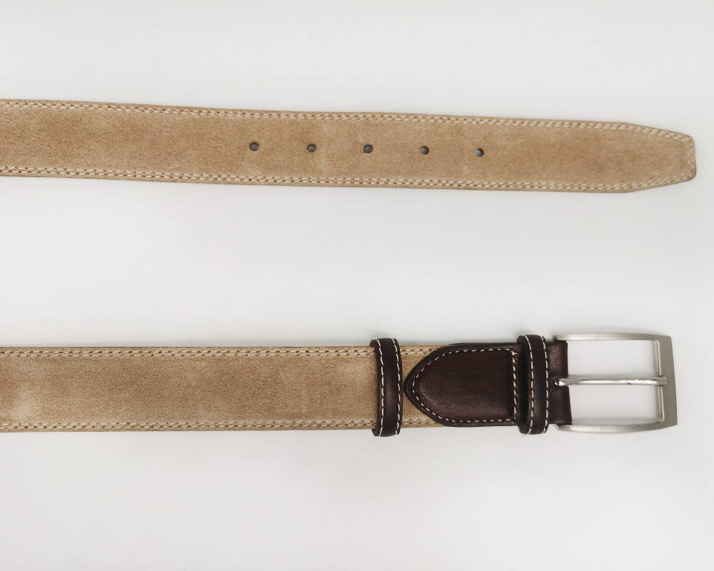 beige suede leather belts