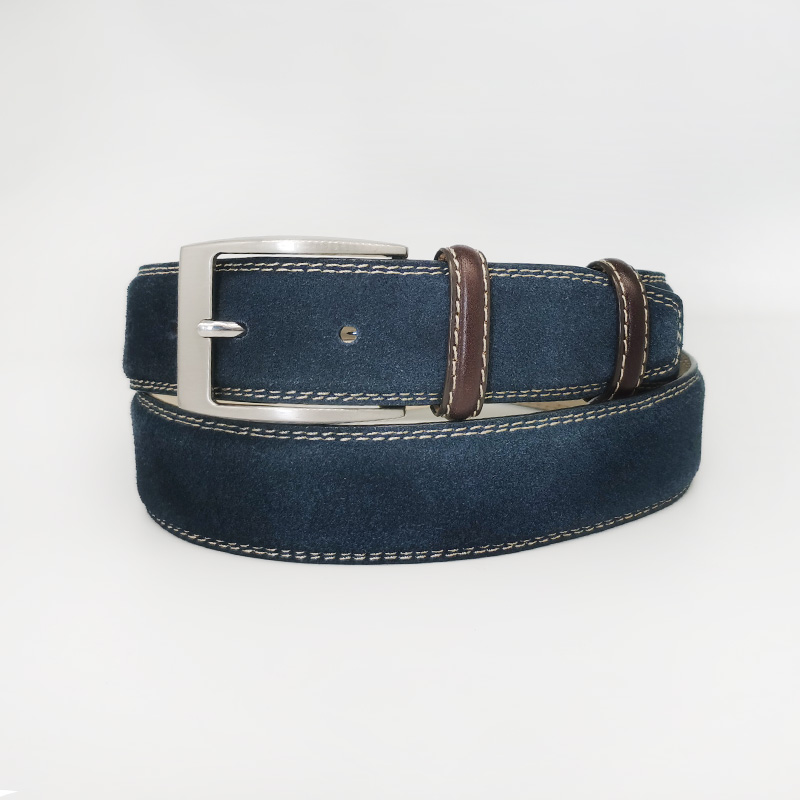 stitched suede leather belts