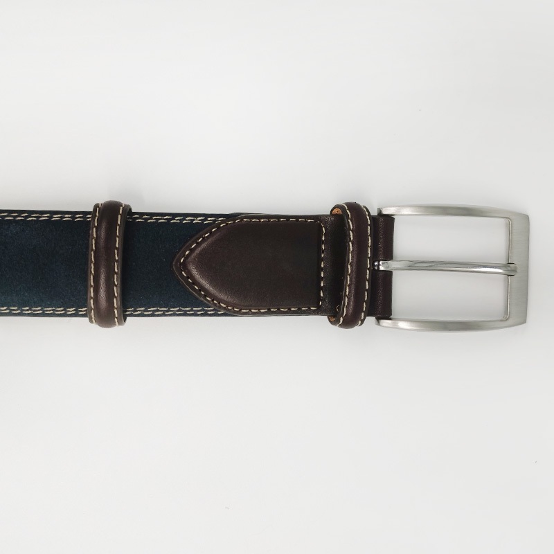 stitched suede leather belts