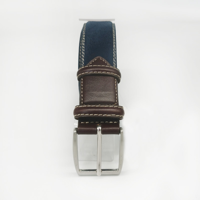 stitched suede leather belts