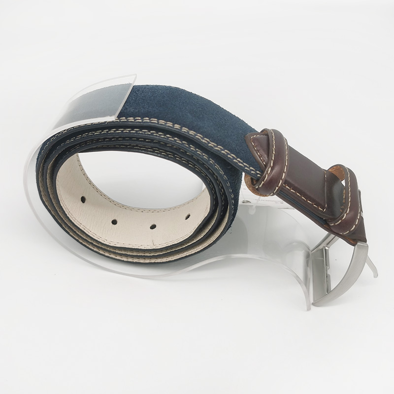 stitched suede leather belts