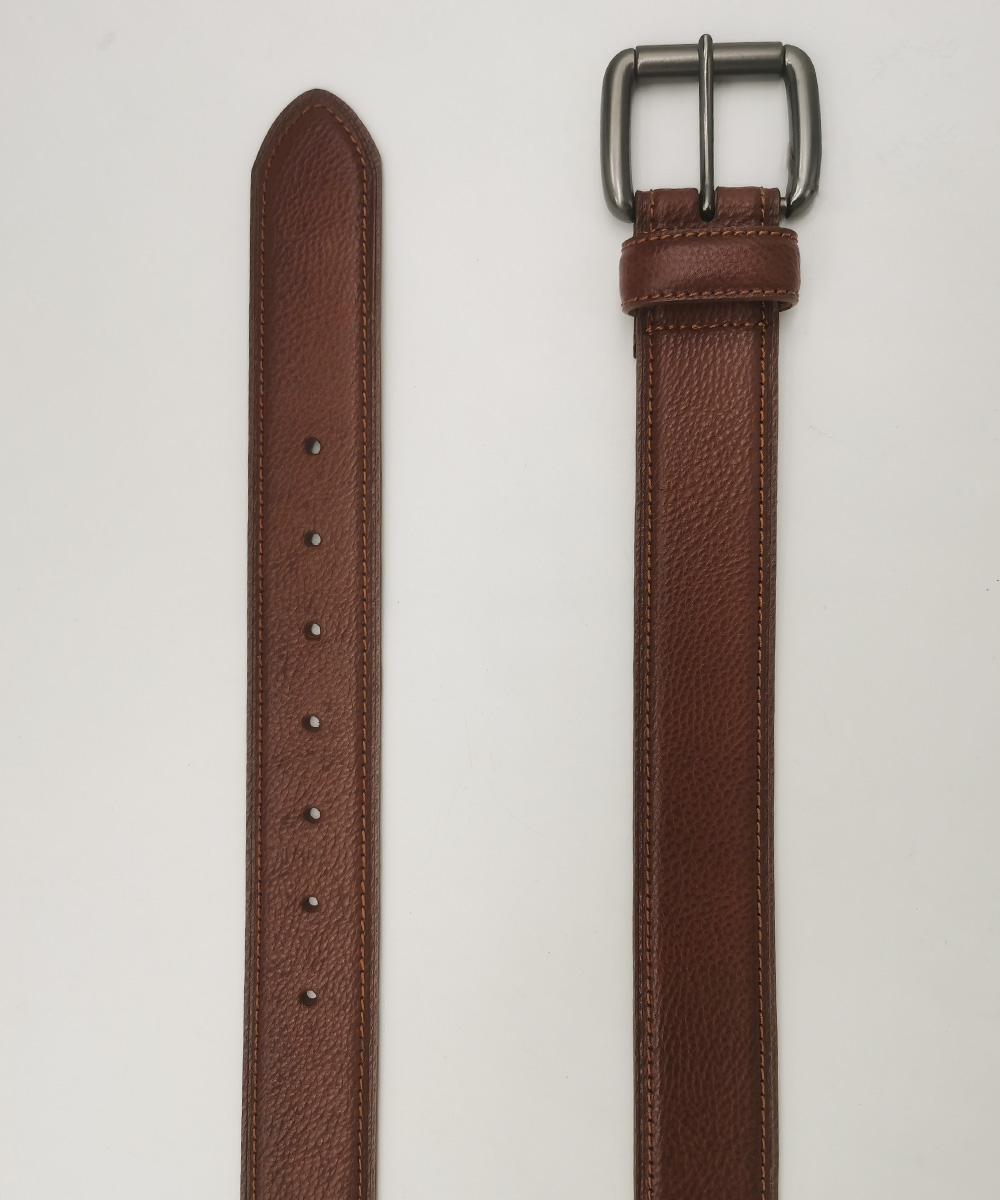 stitched leather belts