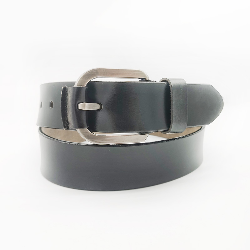 black smooth leather belts