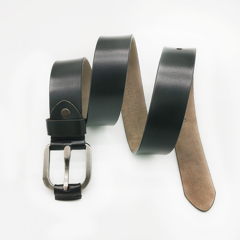 black smooth leather belts