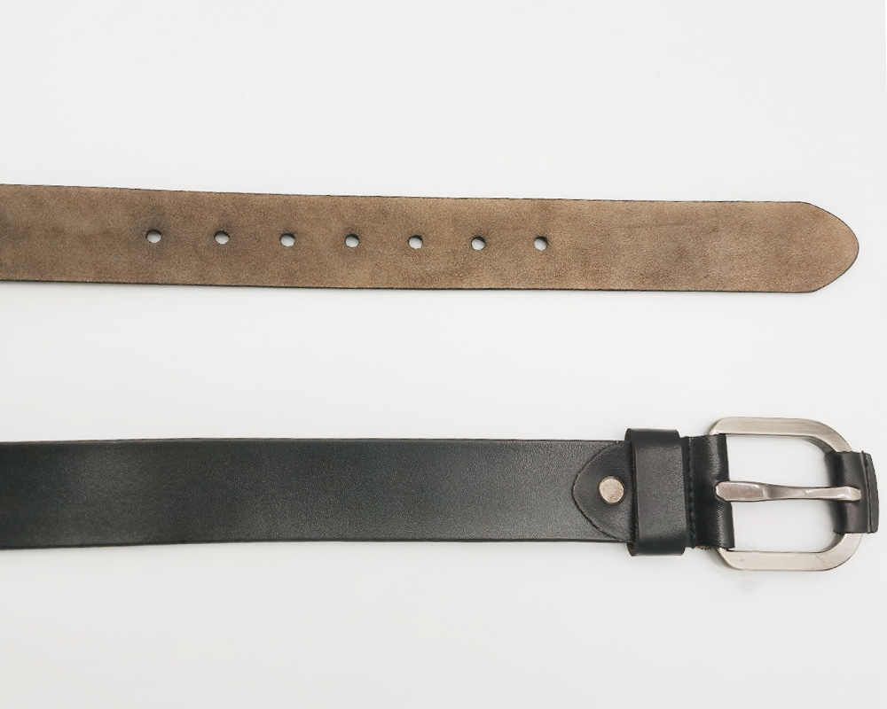 black smooth leather belts