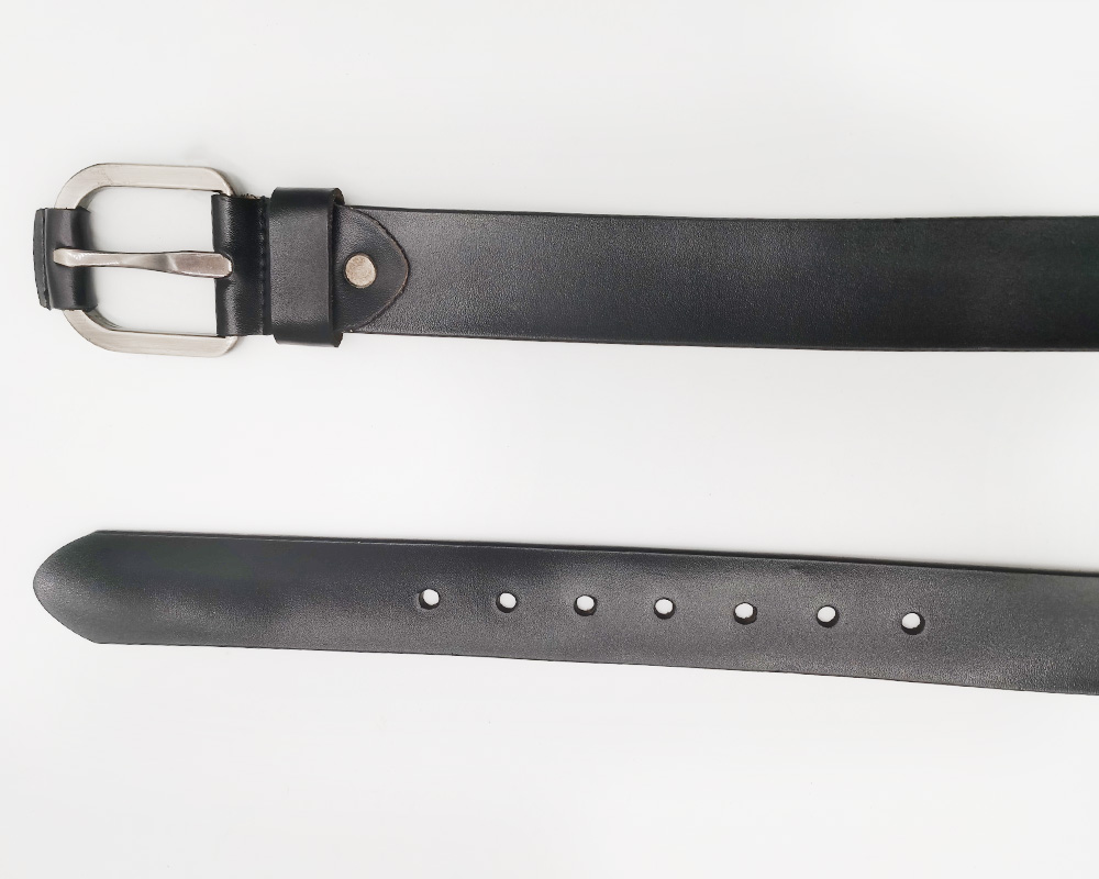 black smooth leather belts