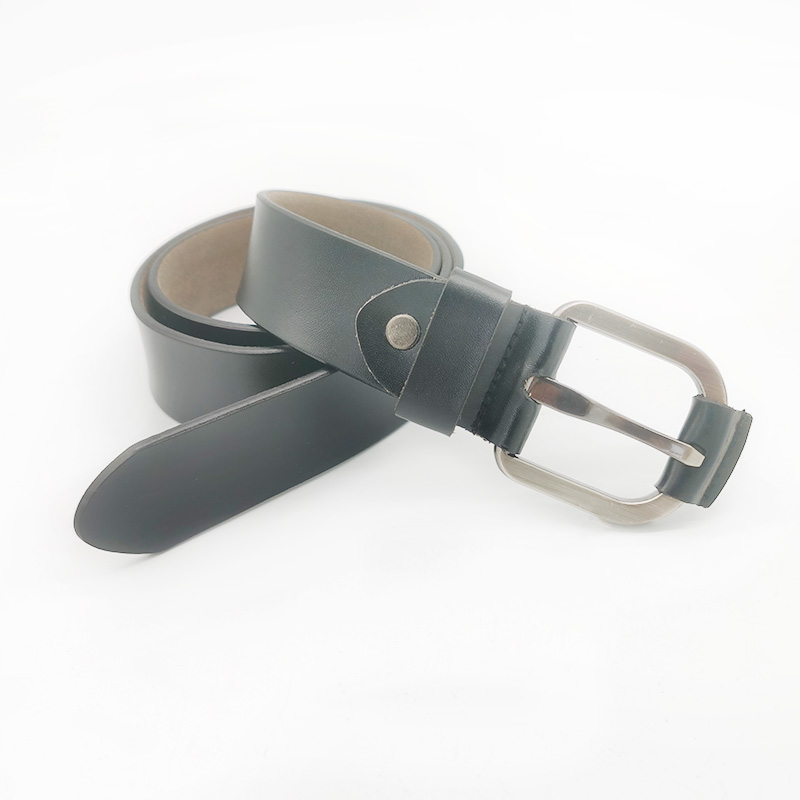 black smooth leather belts