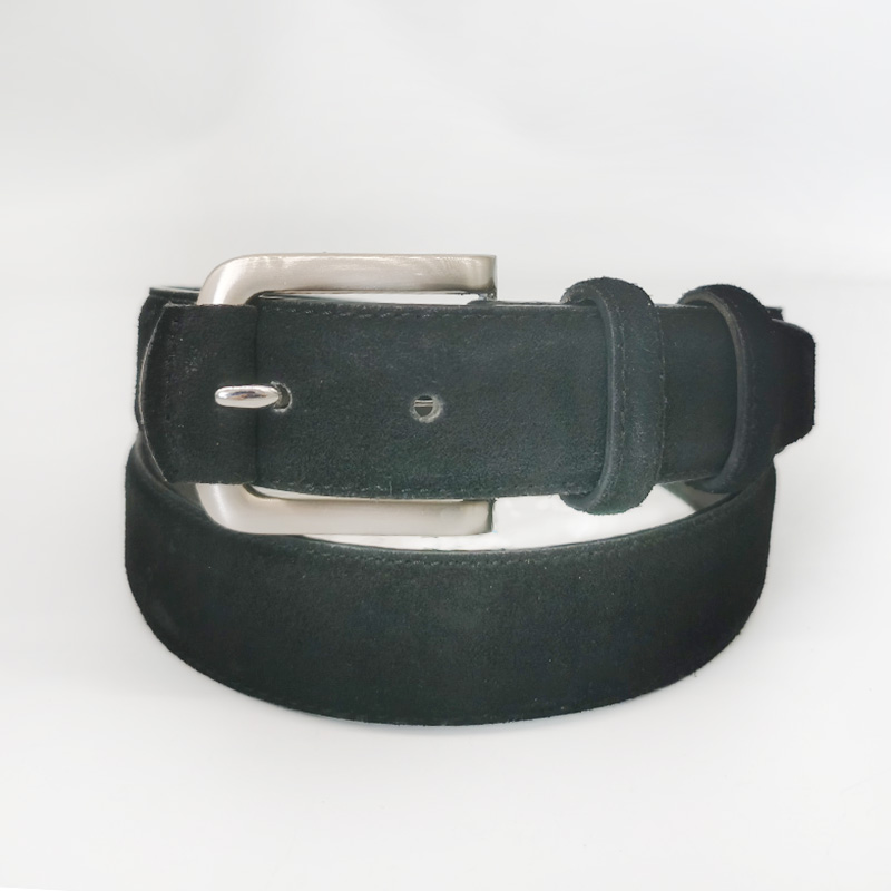 black suede leather belt