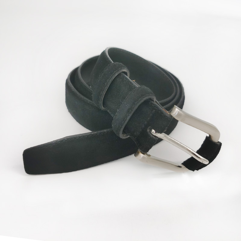 black suede leather belt