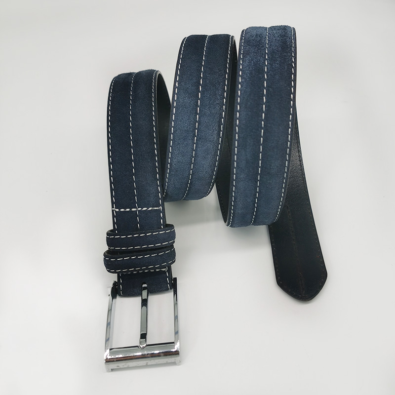 unique design suede leather belts for men