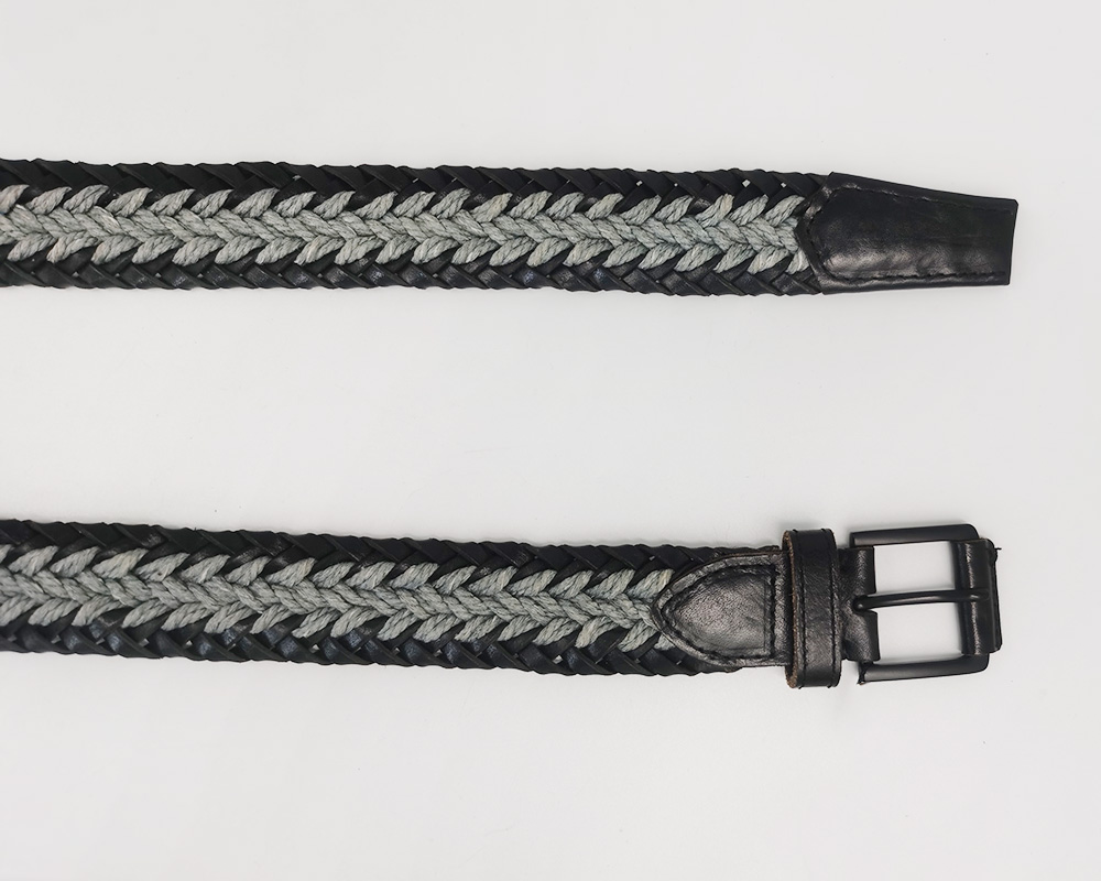 genuine leather braided belts