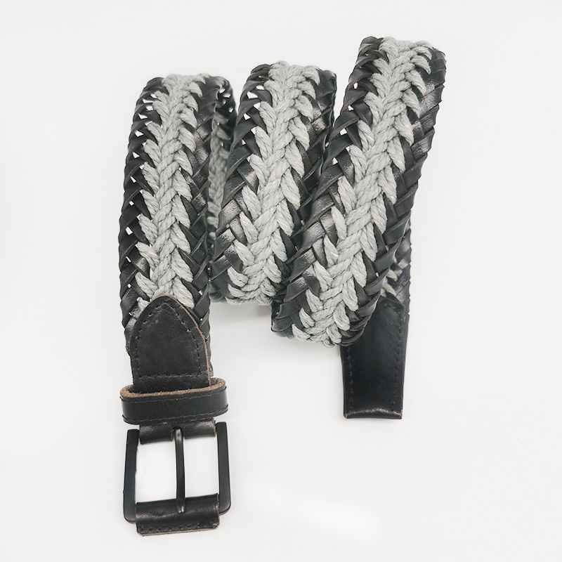 genuine leather braided belts