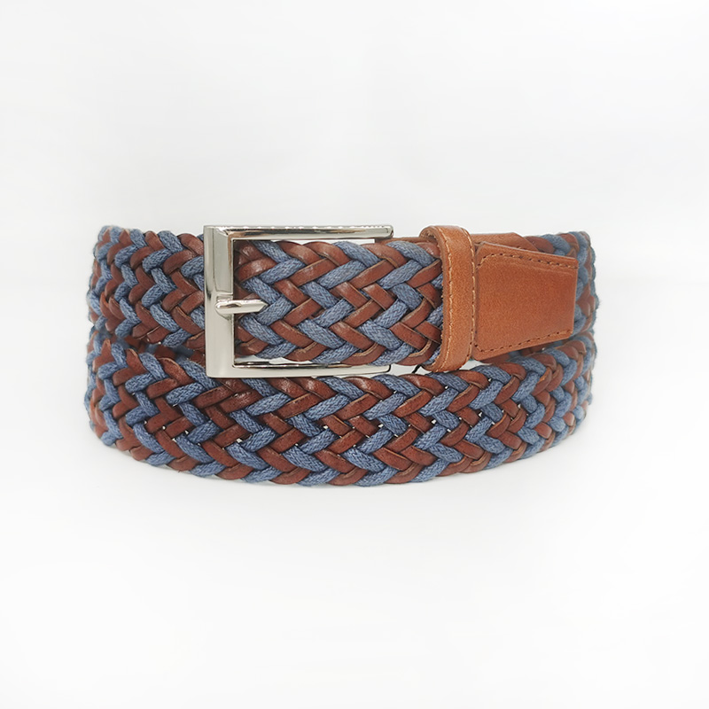 full grain leather and wax cord plaited belts for men and women