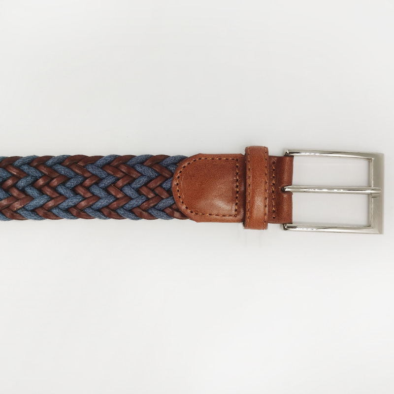 full grain leather and wax cord plaited belts for men and women