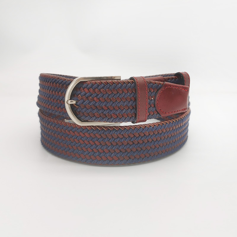 cotton cord and leather braided belts