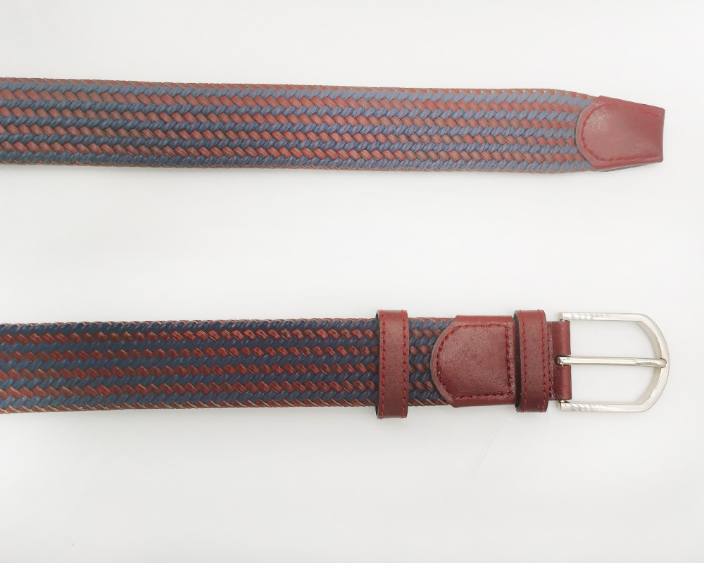 cotton cord and leather braided belts