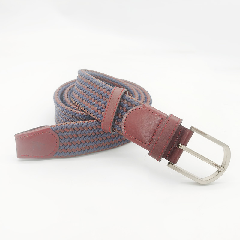 cotton cord and leather braided belts