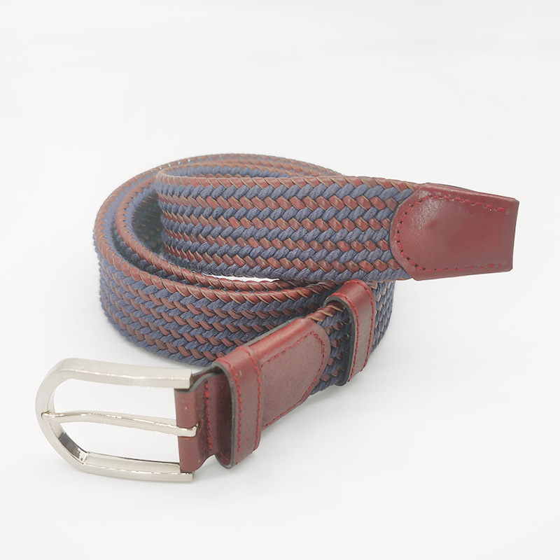 cotton cord and leather braided belts