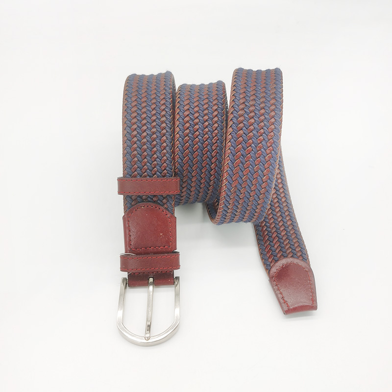 cotton cord and leather braided belts