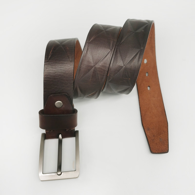 men's genuine leather jeans belts