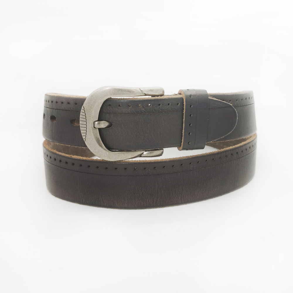 wide casual cowhide leather belts for men