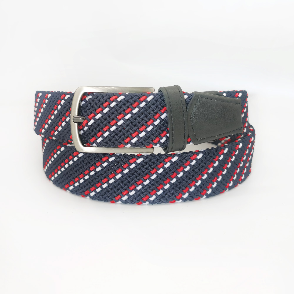 heavy elastic belts with genuine leather tag