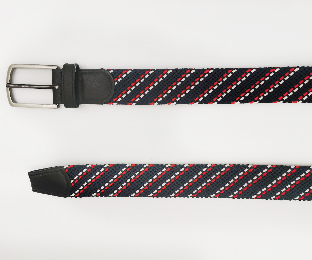 heavy elastic belts with genuine leather tag