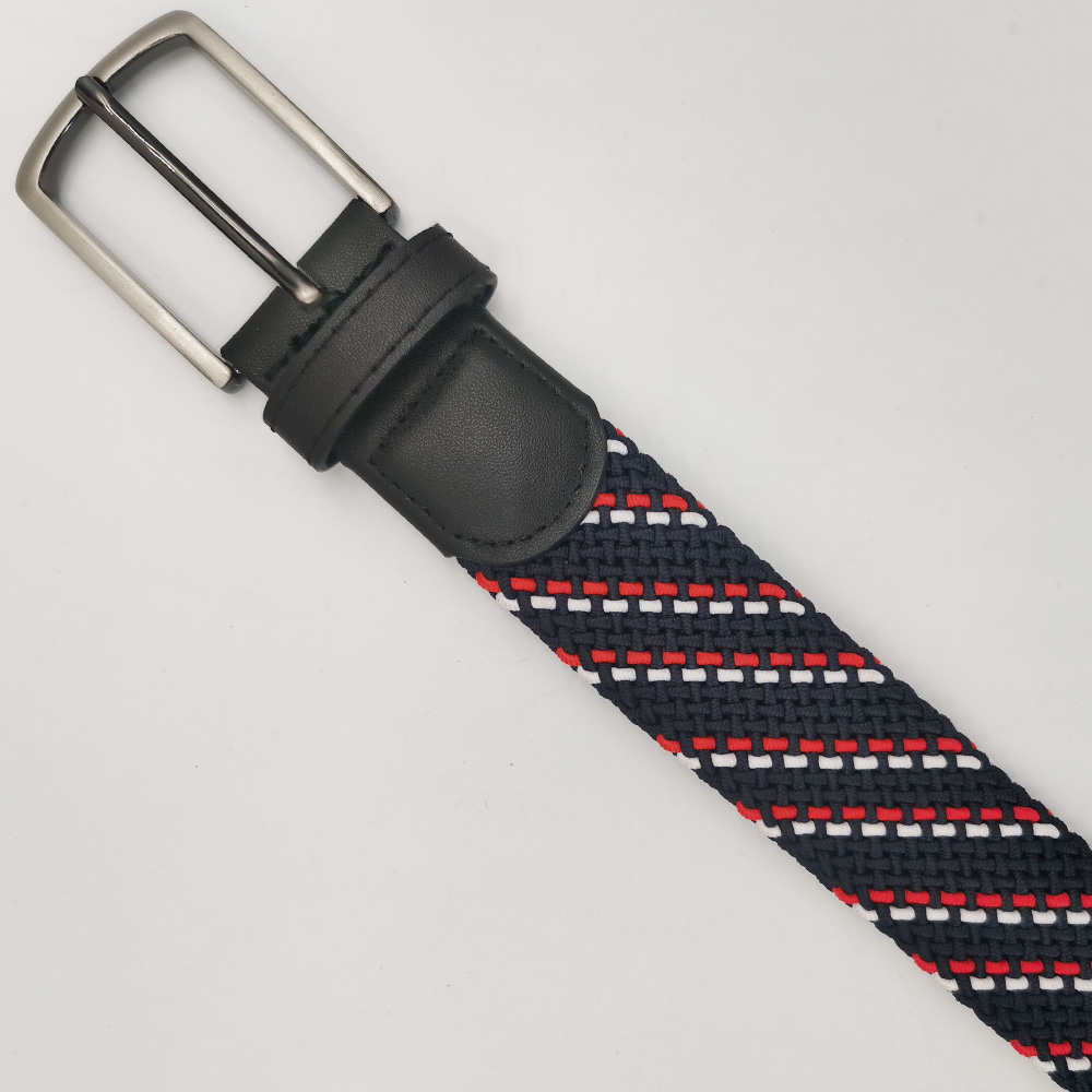 heavy elastic belts with genuine leather tag