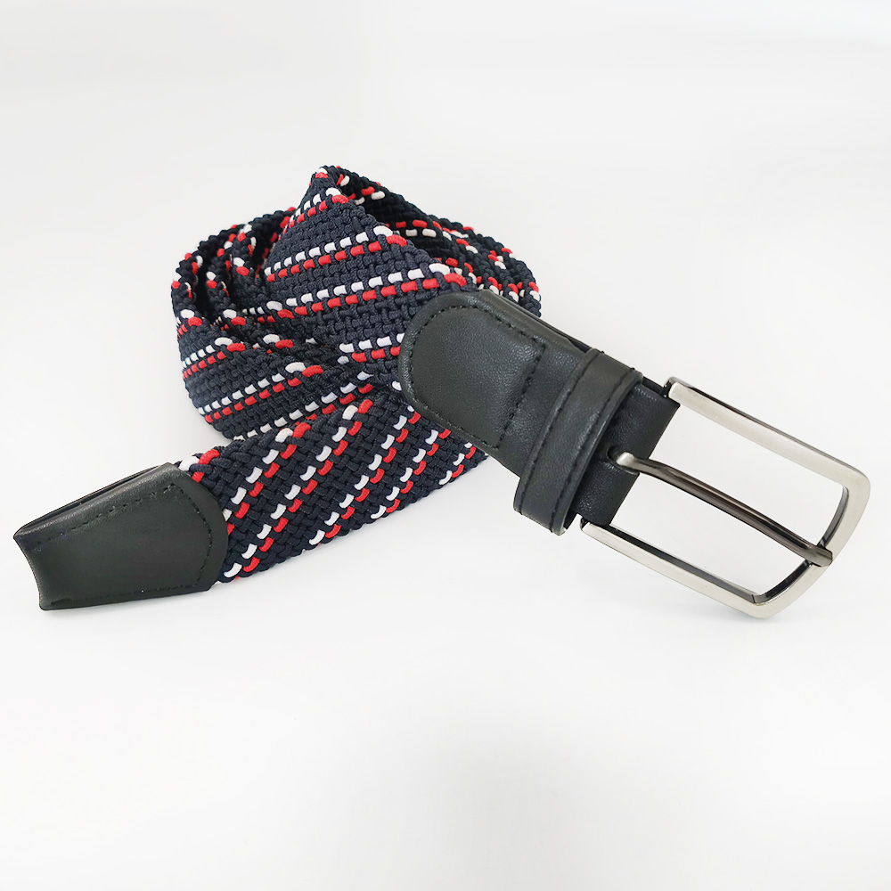 heavy elastic belts with genuine leather tag