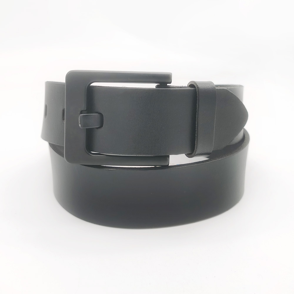 black pin buckle leather belts