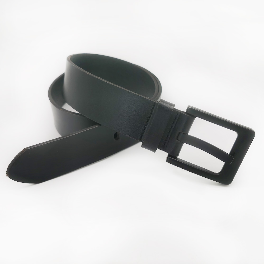 black pin buckle leather belts