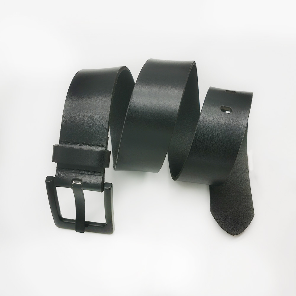 black pin buckle leather belts